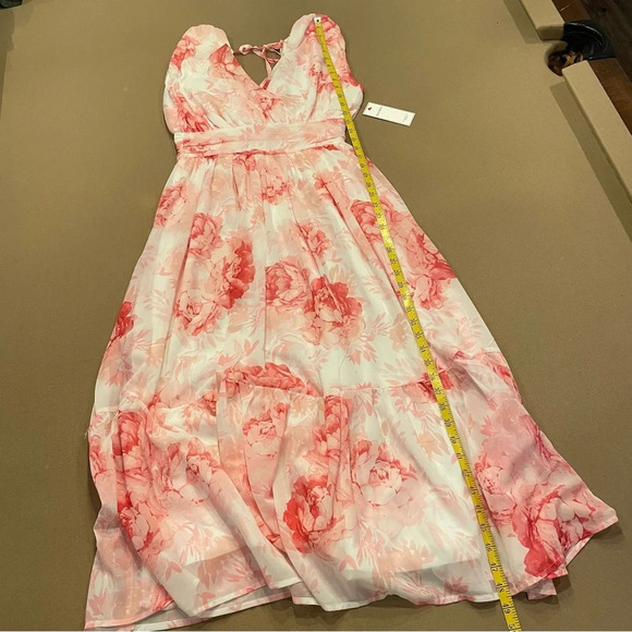 AURA (Red Dress Boutique) Floral Midi Dress Size Small New w Tag - Picture 14 of 15